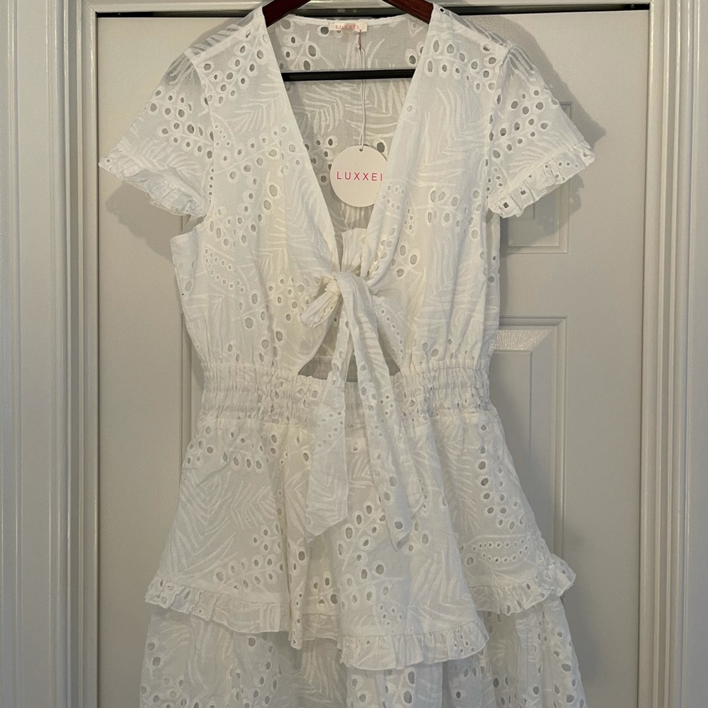 Vici - White Eyelet Dress
